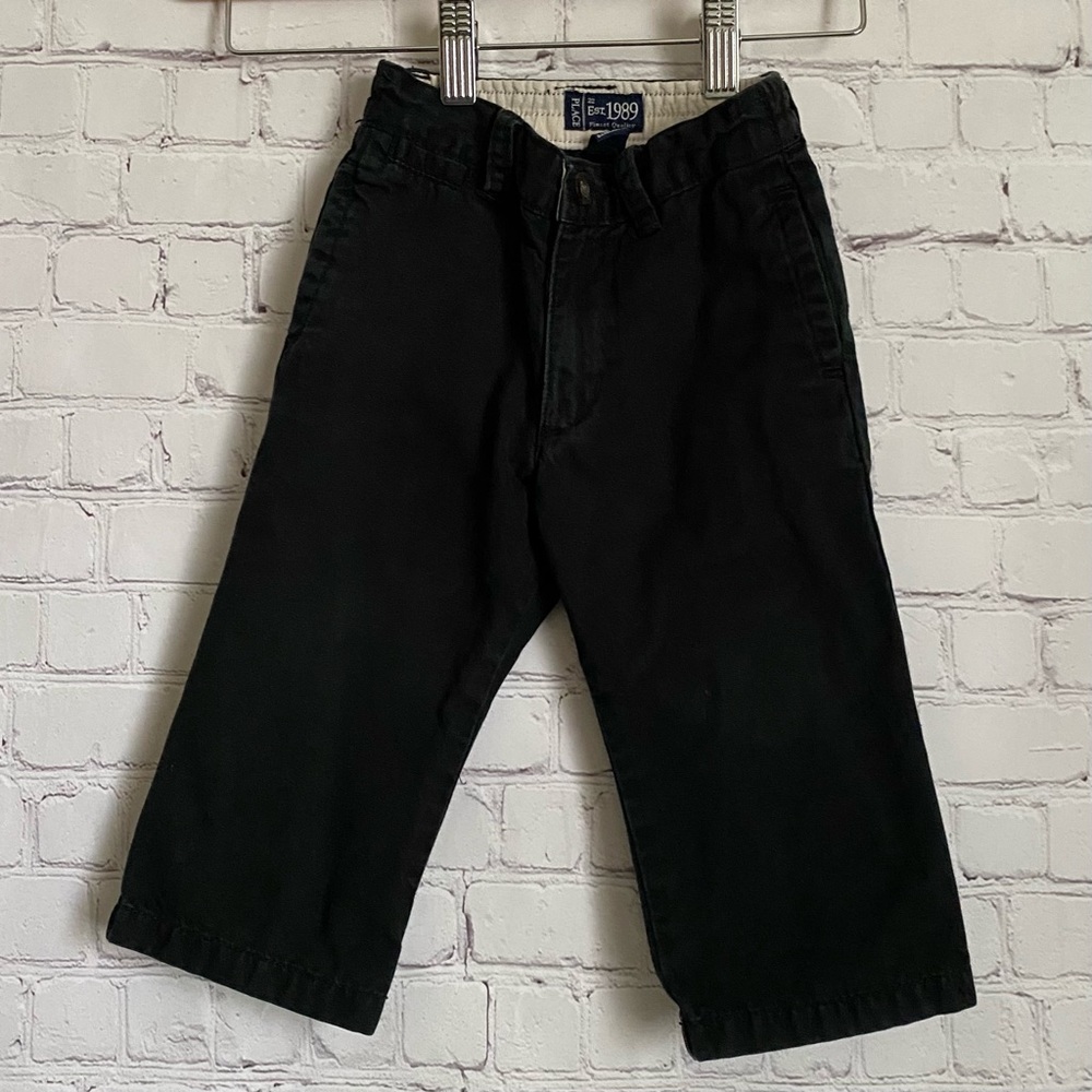 Place Est. 1989 Baby Boy Black Dress Cotton Pants Size 12-18